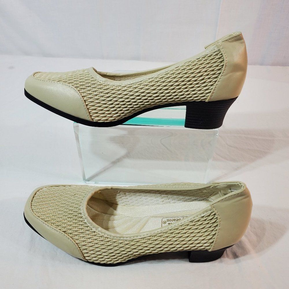 Comfort Well by Beacon Cream Pumps 8 M Womens
